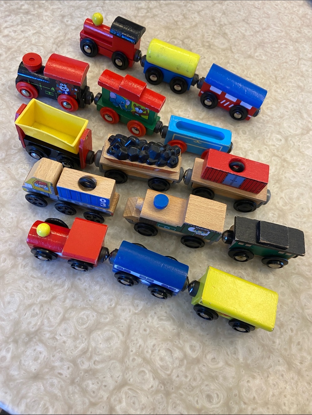 Wooden trains
